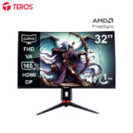Monitor Curvo Gaming TEROS TE-3217G, 31.5" QHD VA, 165Hz, 1ms, DP, HDMI, Audio Out