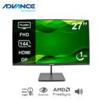 Monitor plano ADVANCE ADV-2755S 27" FHD IPS 144Hz 1ms HDMI DP AUDIO OUT negro