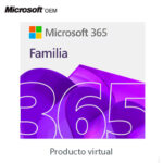 Licenciamiento Virtual (ESD) Microsoft 365 Familia (Licencia de 12 meses / 1 a 6 usuarios)