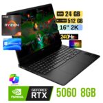 LAPTOP HP Gaming OMEN 16-ap0013la, 16" 2K IPS AMD Ryzen 9 8940HX hasta 5.3GHz, 24GB DDR5
