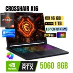 LAPTOP Gaming MSI Crosshair A16 HXE8WFK 16" QHD+ IPS, AMD Ryzen 9 8940HX 5.3GHz, 16GB DDR5